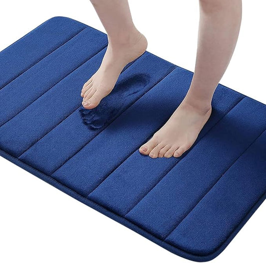 Buganda Memory Foam Bath Mat, Ultra Soft and Non-Slip Bathroom Rugs, Water by Buganda