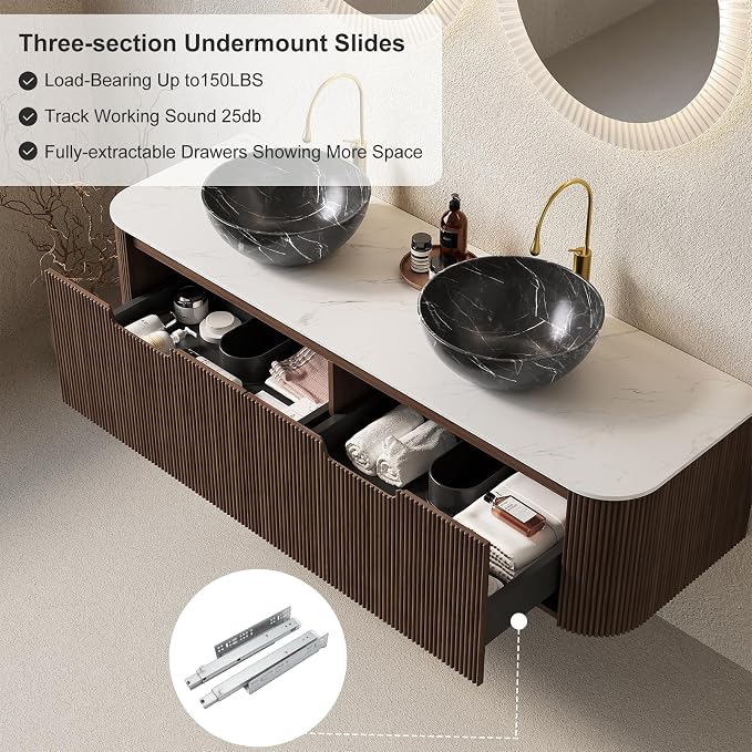 60" Floating Bathroom Vanity - Image 5