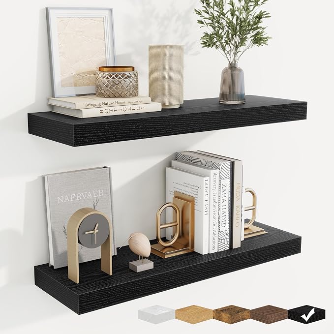 fuqing Floating Shelves for Wall, Wall Mounted Wood Floating Shelf by Fuqing