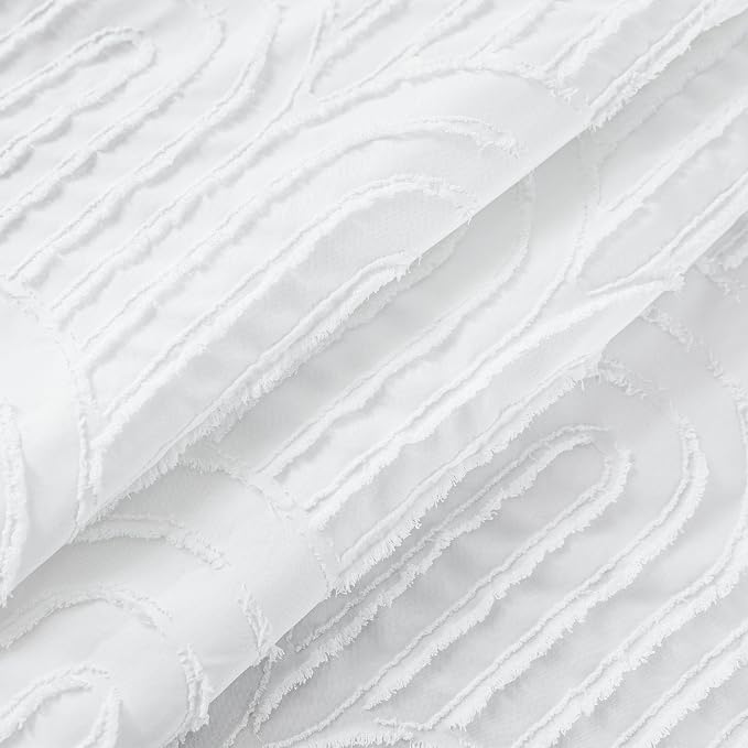 ROSERY No Hook Shower Curtain - Image 8
