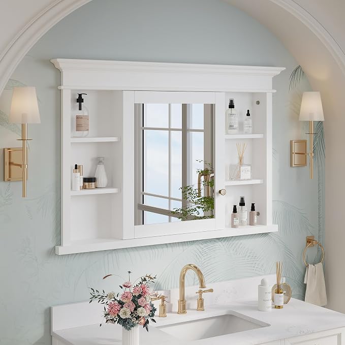 WELLFOR 48"x 32" Bathroom Medicine Cabinet - Image 3