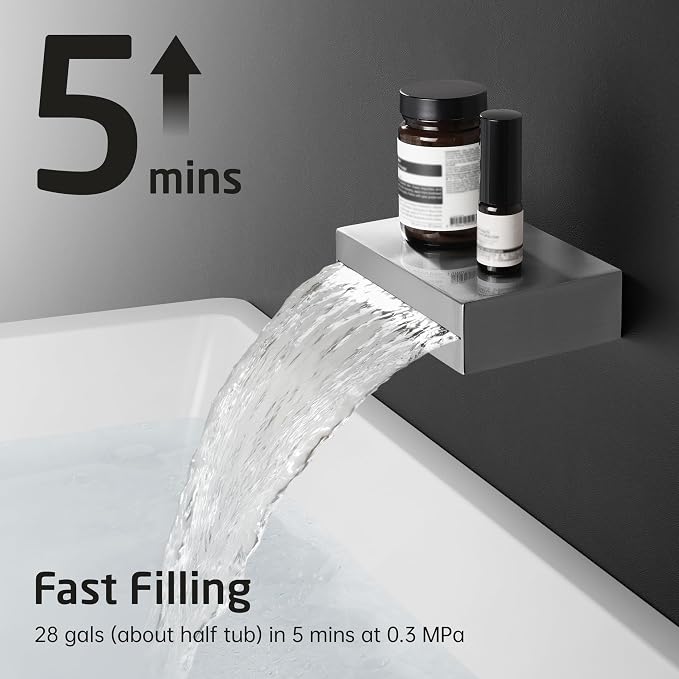 KES Shower Faucet Set 12 Inch Rain Shower Head 3-Function Shower System - Image 5