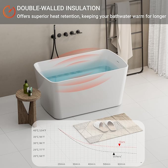 Abruzzo 49" Small Freestanding Bathtub - Image 5