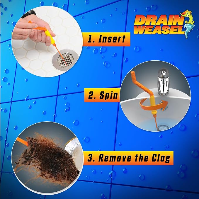 FlexiSnake Pro Drain Weasel Sink Snake Cleaner - Image 4