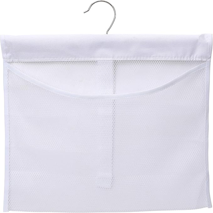 Portable Mesh Pocket with Rotatable Hanger, Quick Dry Serial Type Bath Storage by Dearjana