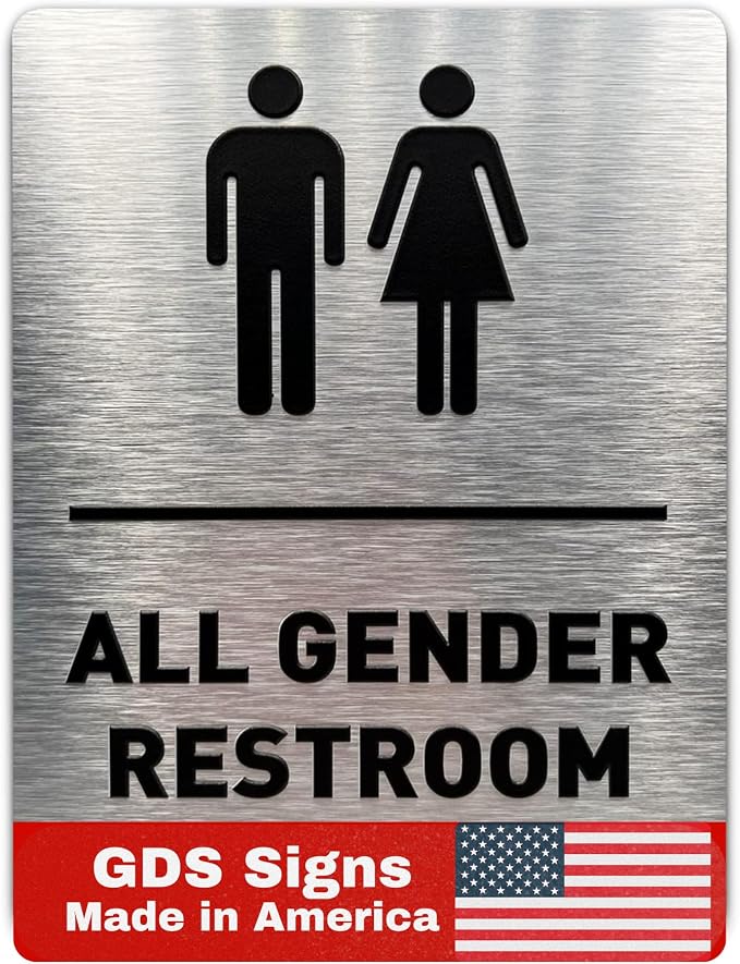 All Gender Bathroom Sign by GDS by GDS