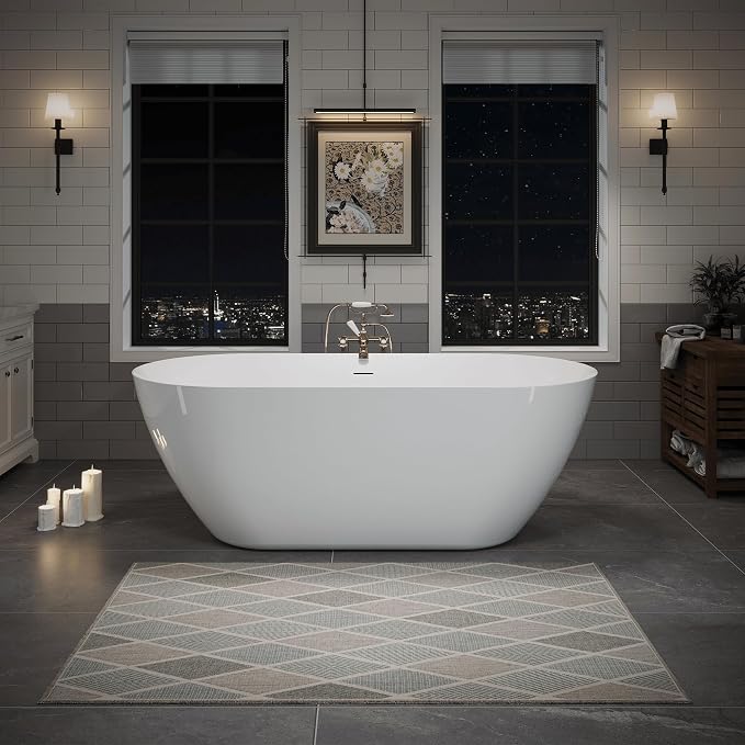 ABRUZZO 63" Acrylic Freestanding Bathtub by ABRUZZO