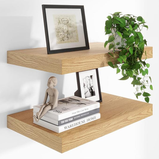 Heimlove 24 x 12 Inch Deep Floating Shelves Wall Mounted by Heimlove