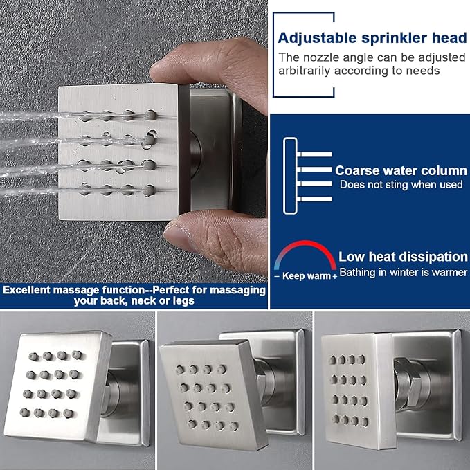 Thermostatic Shower System Dual Shower Heads - Image 7