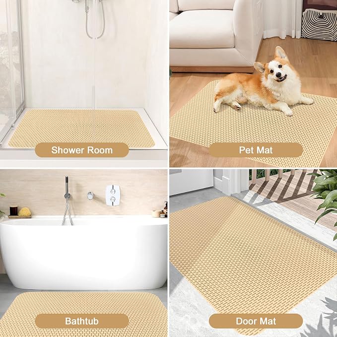 Extra Large Shower Mat: 47"x32" Non Slip Shower Mats - Image 8