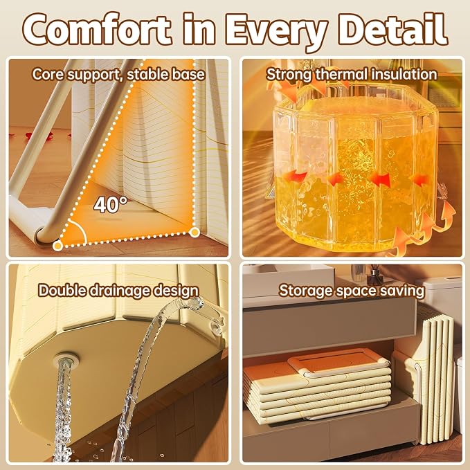 59" Portable Insulated Ice Bath Tub - Image 6