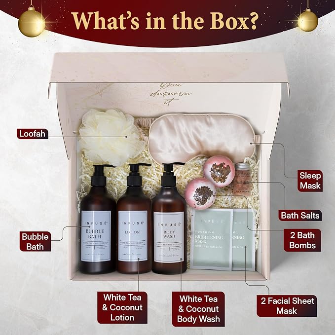 10-Piece Spa Gift Box for Women | Self-Care Set - Image 3