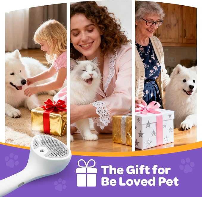 Pet Spray Grooming Brush Cat Brushes Cat Hair Removal Products Cat Shedding - Image 2
