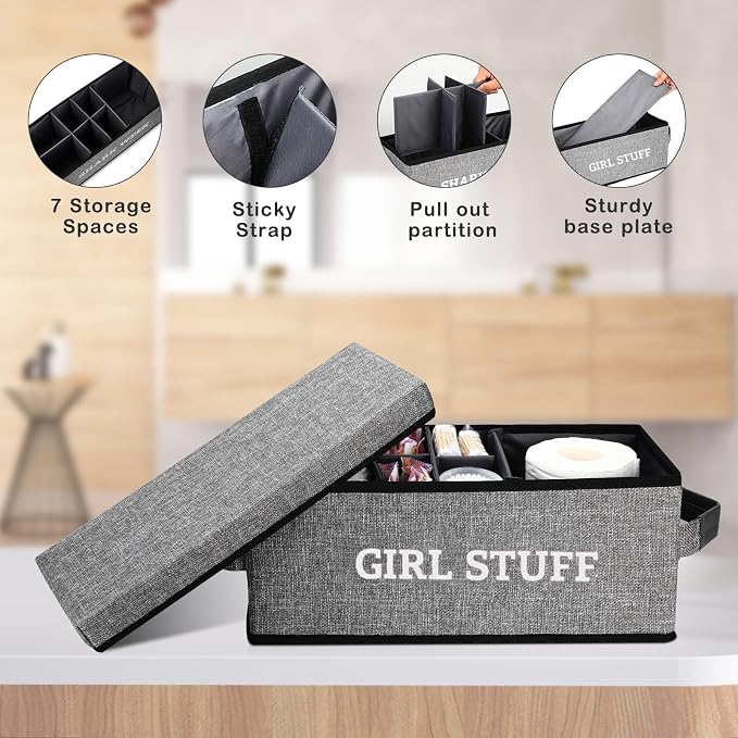 Tampon Holder for Bathroom, Bathroom Storage Containers - Image 3