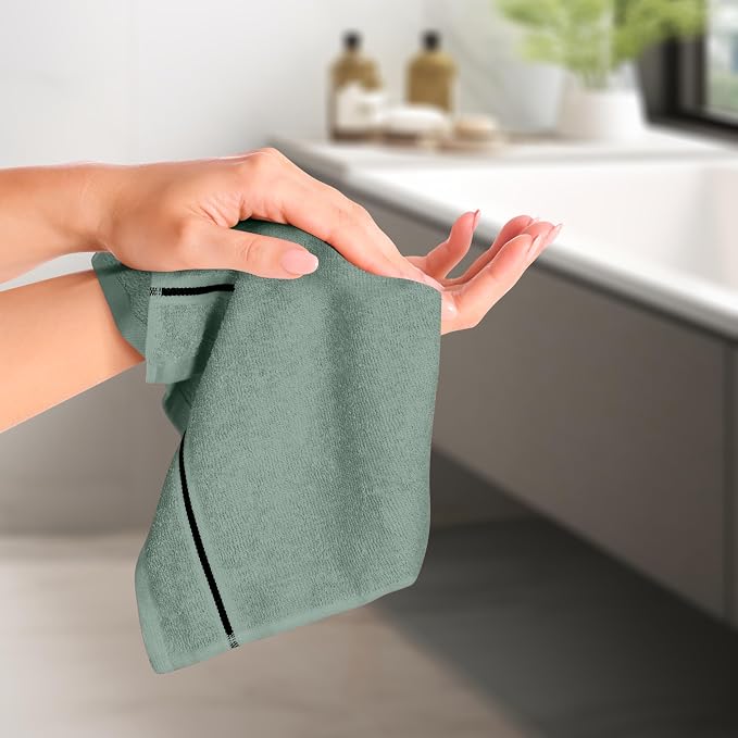 MyOwn Ultra Soft Cotton 6 -Piece Hand Towel Set 16x24 Inch, Spa & General - Image 4