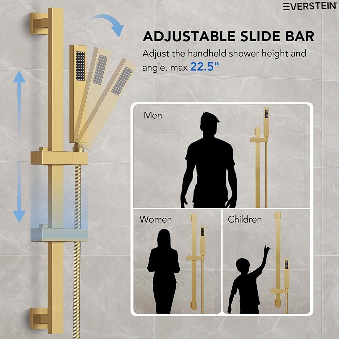 10" High-Pressure Rainfall Shower Faucet - Image 8