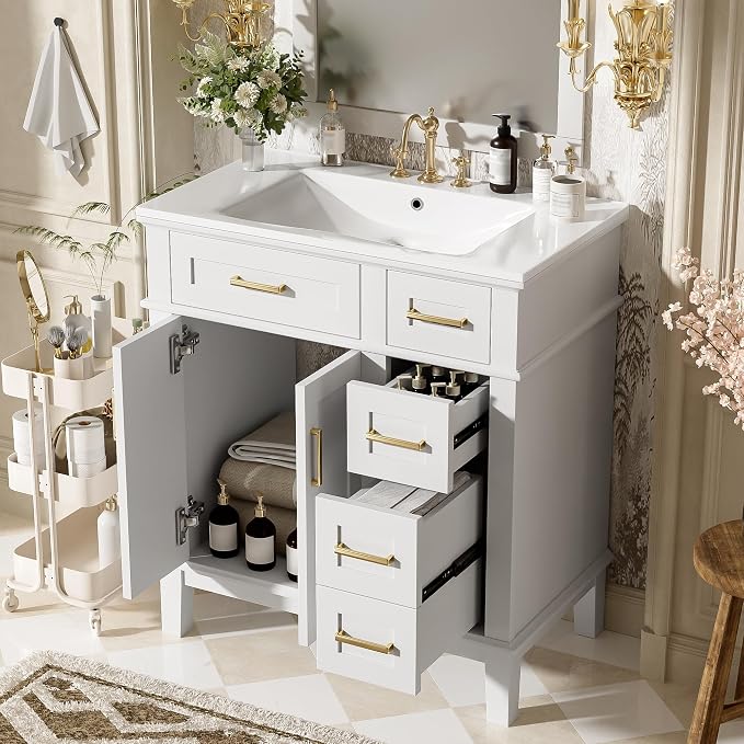 Harper & Bright Designs 30" Bathroom Vanity by HarperBrightDesigns
