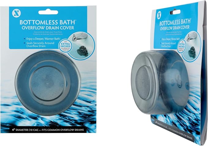 SlipX Solutions Bottomless Bath Overflow Drain Cover - Image 6