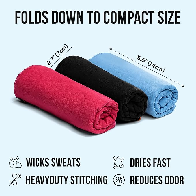 illusion Small Microfiber Gym Towels - Image 3