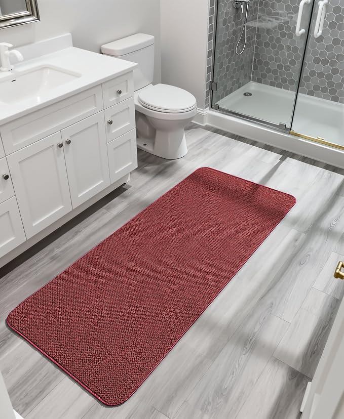 Christmas Bath Mat, Ultra Thin Bathroom Runner Rugs, Large Bath Mats - Image 7