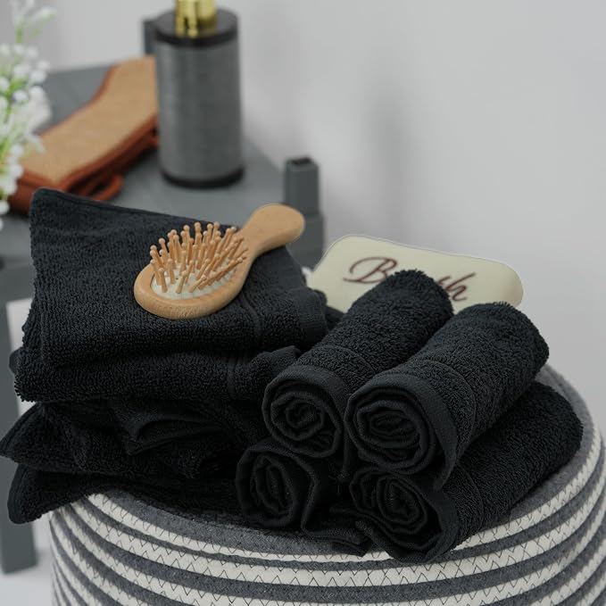 Tens Towels Pack of 24 Washcloths, 12 x 12 Inches, Lighter Weight, Quick to Dry - Image 6