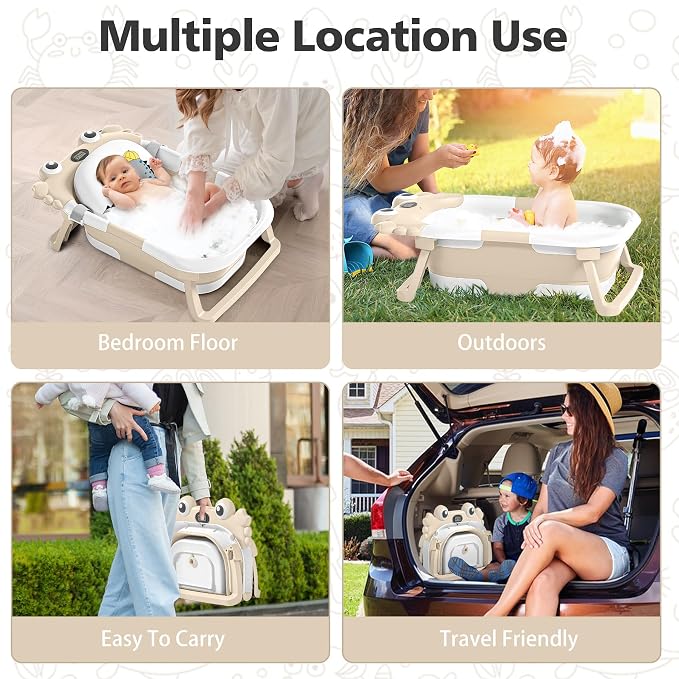 Collapsible Baby Bathtub for Newborns - Image 7