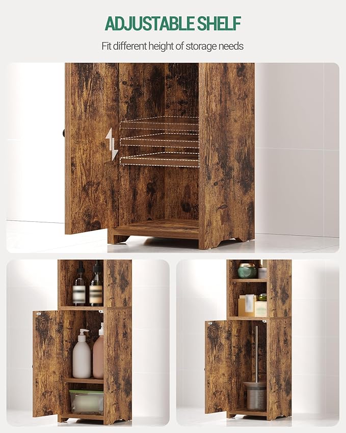 Bathroom Storage Cabinet, Corner Floor Cabinet - Image 5
