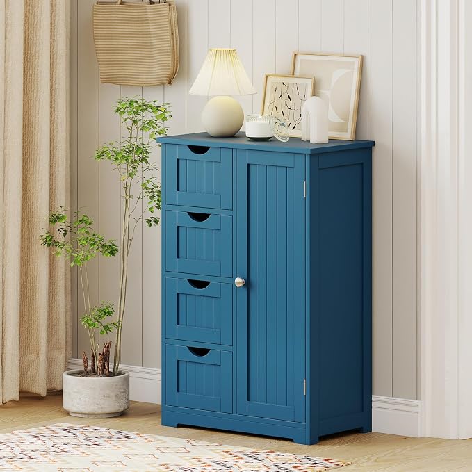 Giantex Bathroom Cabinet, Freestanding Storage Cabinet - Image 7