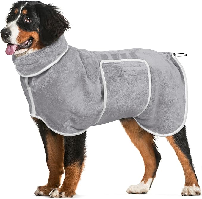 Dog Bathrobe Towel Drying Coat by HhiMyOct
