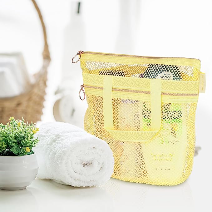 Mesh Shower Bag 10.2x9.9'' Quick-Dry Caddy - Image 5