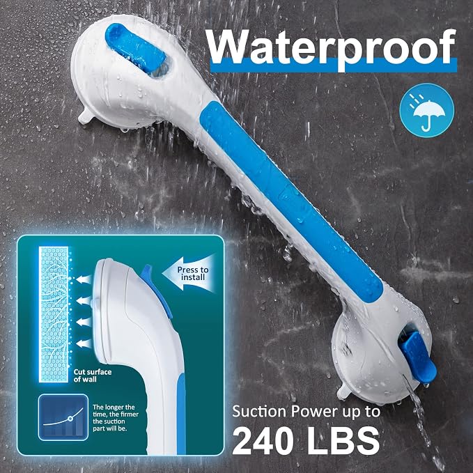TAILI Shower Grab Bar 2 Pack Suction Grab Bars - Image 6
