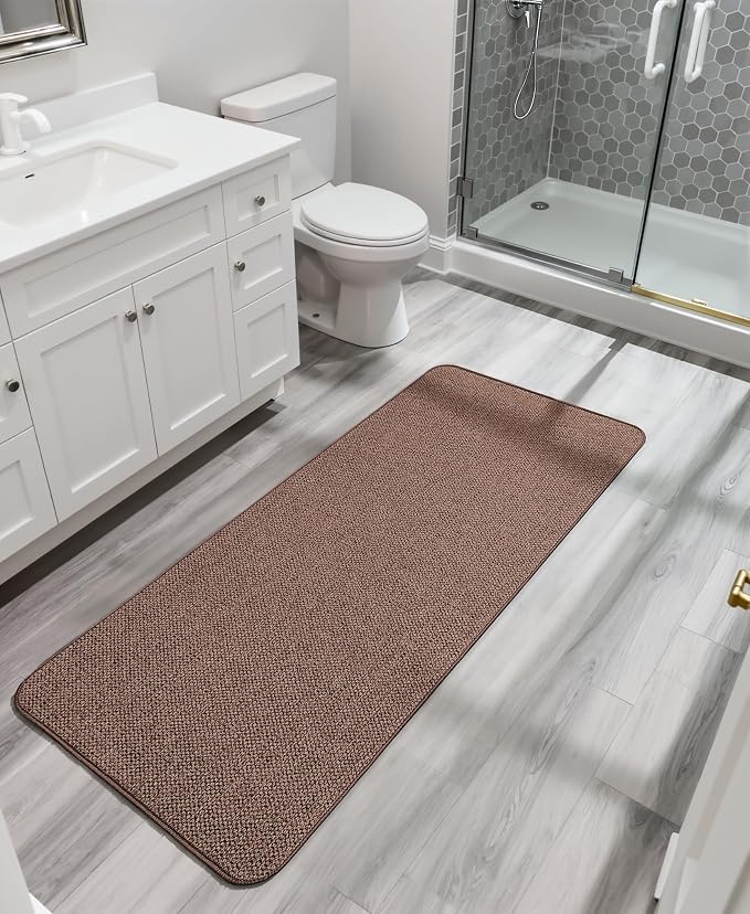 Bath Mat, Ultra Thin Bathroom Runner Rugs, Large Bath Mats - Image 7