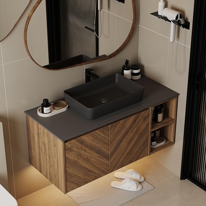36'' Floating Vanity Bathroom, Single Bathroom Vanity - Image 4
