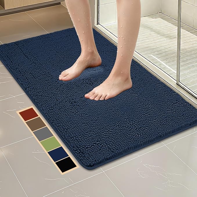 Bcoimo 44"×24" Absorbent Bath Mat, Non-Slip by Bcoimo