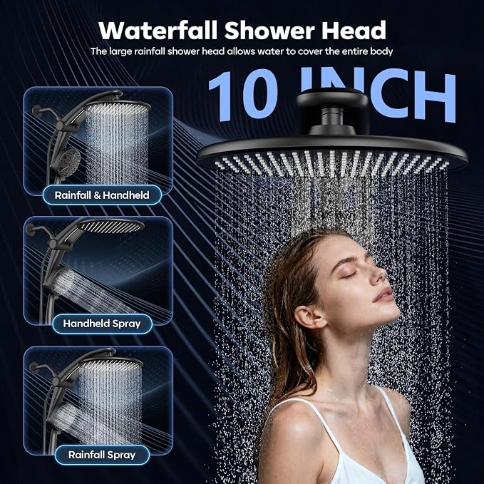 Shower Head with filtered Handheld High Pressure daul Shower Heads with - Image 5