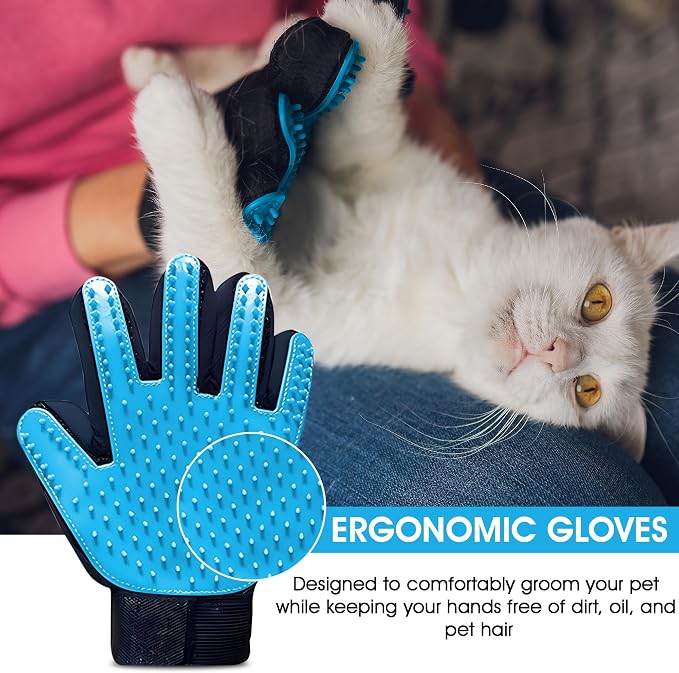 Upgrade Pet Grooming Gloves, Grooming Gloves - Image 6