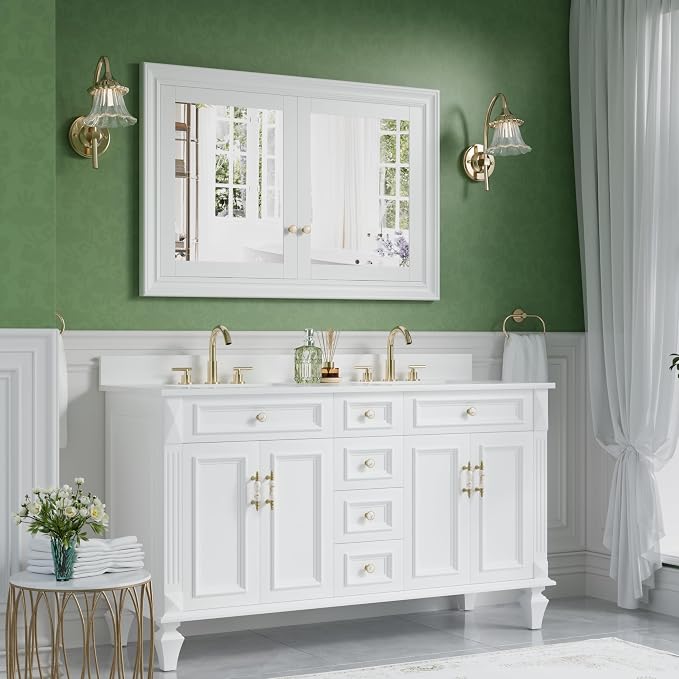 WELLFOR 48"x 32" Bathroom Medicine Cabinet - Image 9