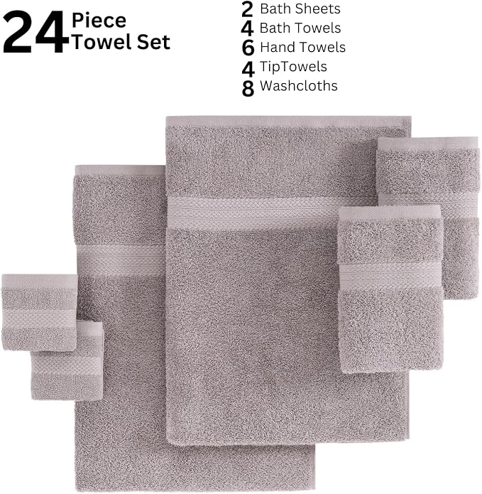 Lane Linen Everyday Luxury Bath Towels Set - Image 5