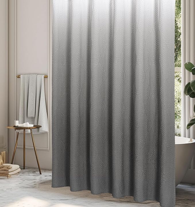Gibelle Ombre Grey Shower Curtain - Image 2