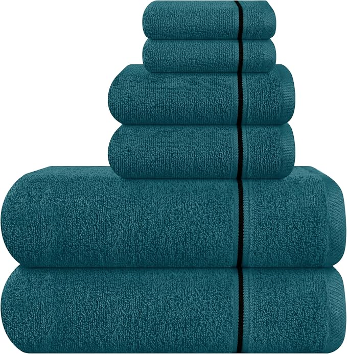 MyOwn Ultra Soft 6 Pack Cotton Towel Set, Contains 2 Bath Towels 28x55 inch by Unknown