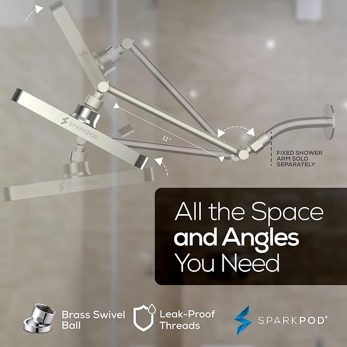 SparkPod Square Rain Shower Head - Image 5