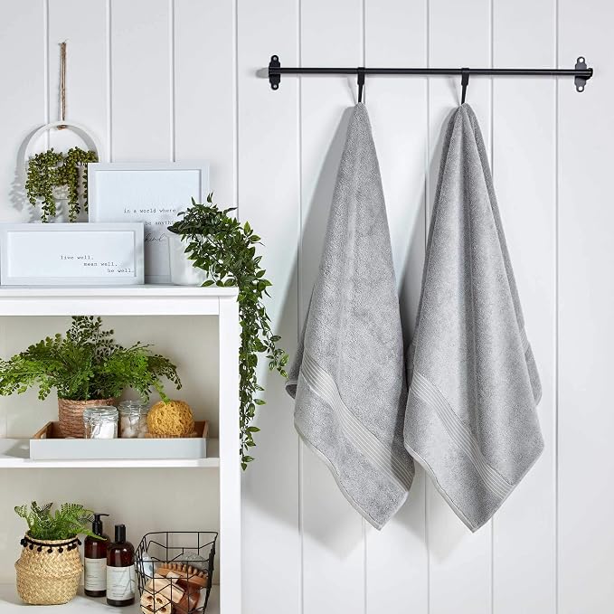 Christy Supreme Hygro 6 Piece Towel Set | Silver Grey | 100% Luxury Supima - Image 6
