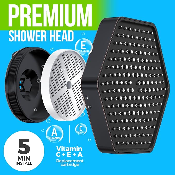 AquaHomeGroup Luxury Filtered Shower Head Set - Image 8