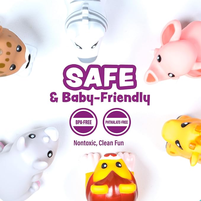 Tub Works® Savanna™ Mold Free Bath Toys, 6 Pack | Sealed, No Hole Bath Toys - Image 6