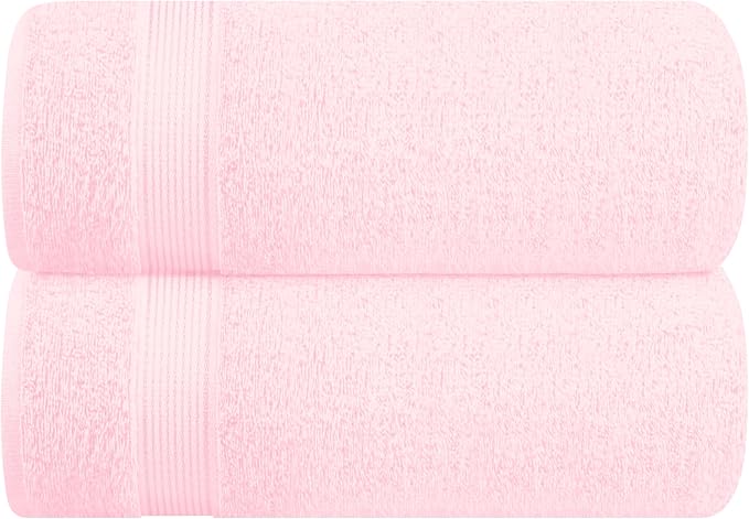 Belizzi Home Cotton 2 Pack Oversized Bath Sheet 35x70, Large Bath Sheet by Unknown