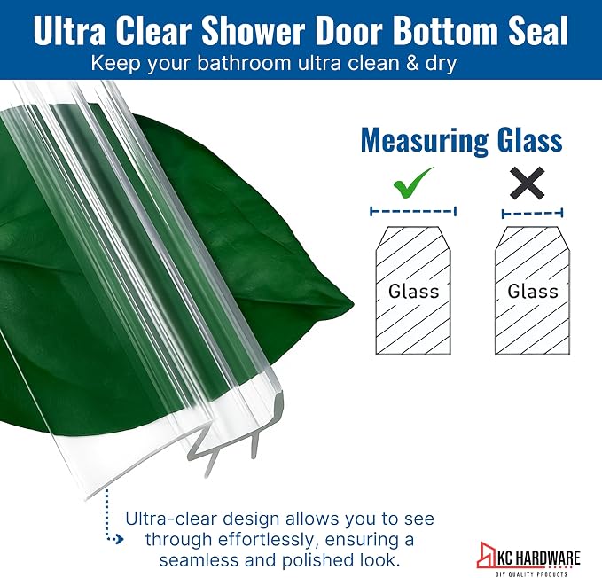 Frameless Shower Door Bottom Seal Strip - Image 6