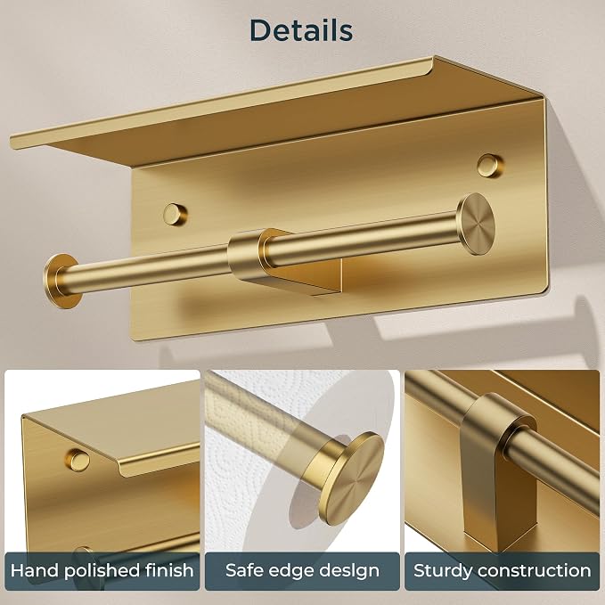 FORIOUS Double Toilet Paper Holder - Image 5