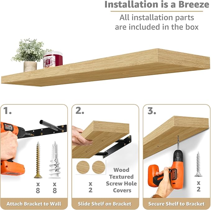 Sorbus Floating Shelves for Wall - Image 4
