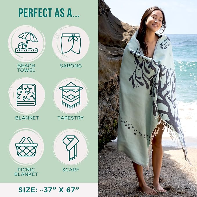 Sand Cloud Turkish Beach Towel - Image 3