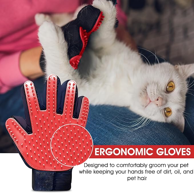 Upgrade Pet Grooming Gloves, Grooming Gloves - Image 6